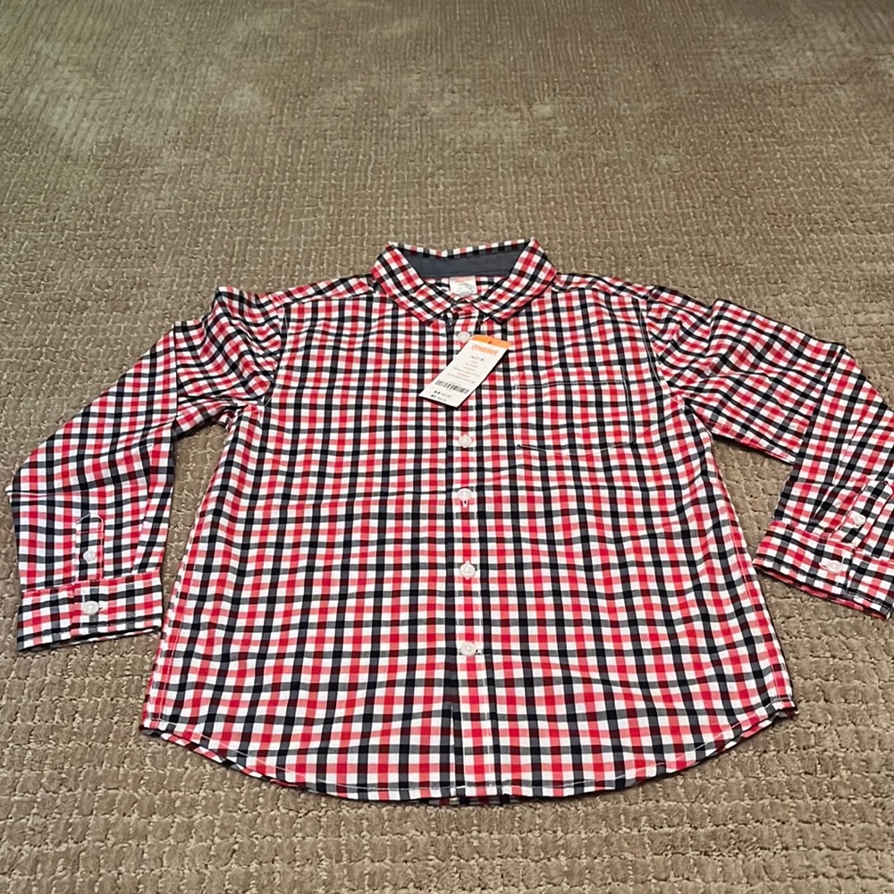 NWT Gymboree Dress Shirt Size M 7 8